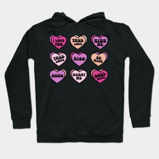 Valentine Candy Hearts Hoodie